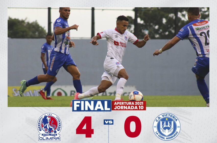  Olimpia Vapulea al Victoria 4-0 y recupera sensaciones en la Liga Nacional de Honduras