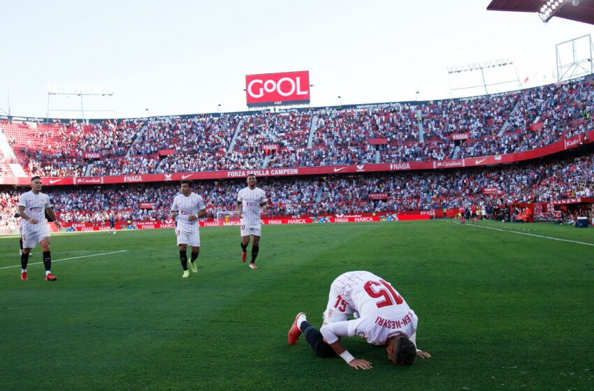 El Sevilla gana 2-0 al Español y ya es segundo en La Liga Española.