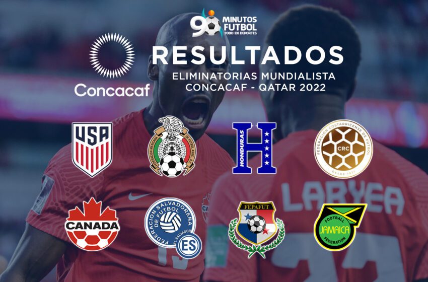  Resultados y Posiciones de la Eliminatoria Mundialista de la Concacaf Rumbo a Qatar 2022