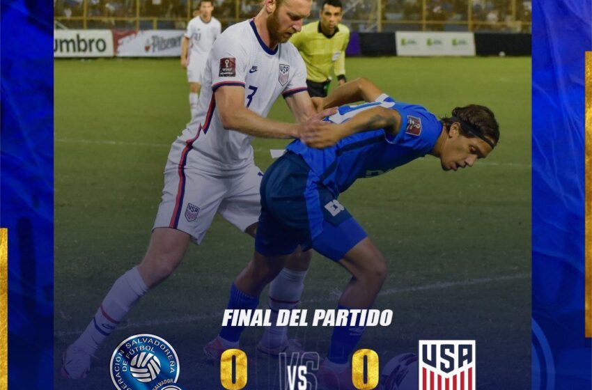  Estados Unidos y El Salvador empatan 0-0 con una sorpresiva actuación de los salvadoreños.