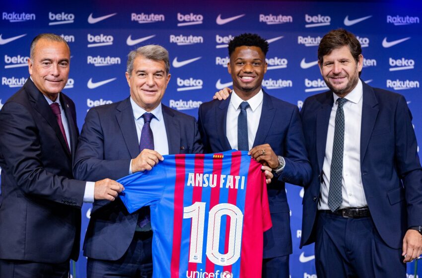  OFICIAL: Ansu Fati renueva hasta 2027 con el Barcelona.