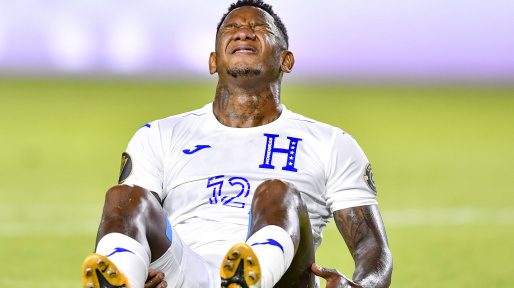  Romell Quioto se lesiona y es duda para Honduras en las eliminatorias mundialistas.